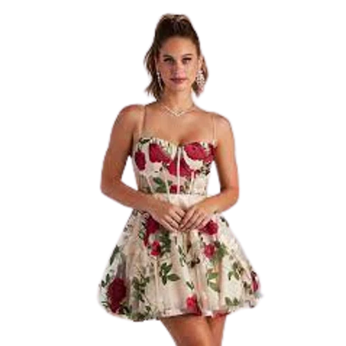 Windsor Darcie Floral Bustier Party Dress