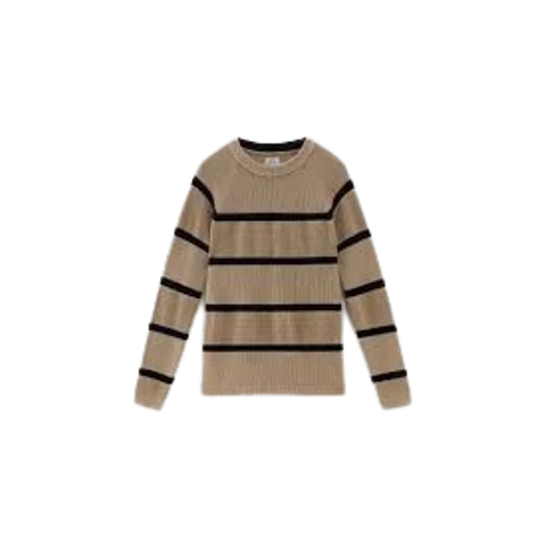Woolrich Striped Crewneck Sweater in Pure Cotton