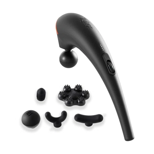 Zyllion Rechargeable Handheld Back Massager with Heat