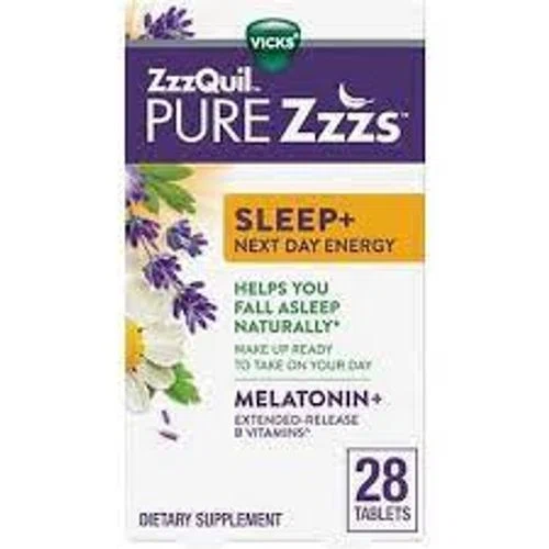 ZzzQuil PURE Zzzs Sleep+ Next Day Energy Tablets